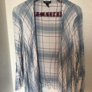 Torrid plus size 3 plaid cardigan